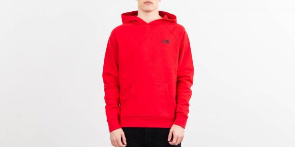 The North Face Raglan Box Hoodie Red