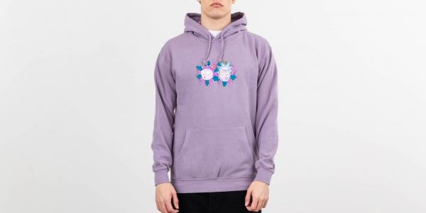 Primitive x Rick and Morty Dirty Hoodie Lavender