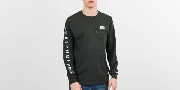 RIPNDIP Lord Nermal Longsleeves Tee Hunter Green