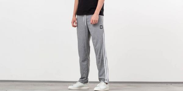 adidas Insley Sweat Pants Medium Grey Heather / White
