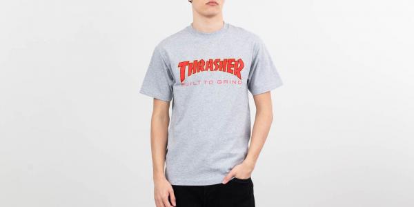 Independent x Thrasher Thrasher BTG Tee Grey