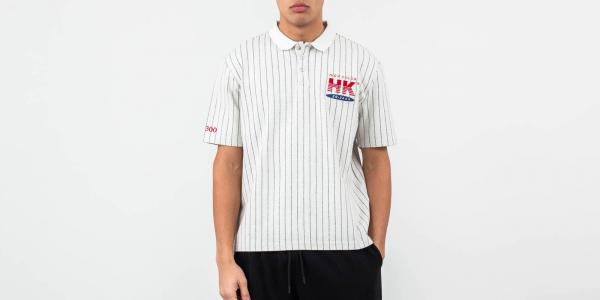 Han Kjøbenhavn Polo Tee Pinstripe White