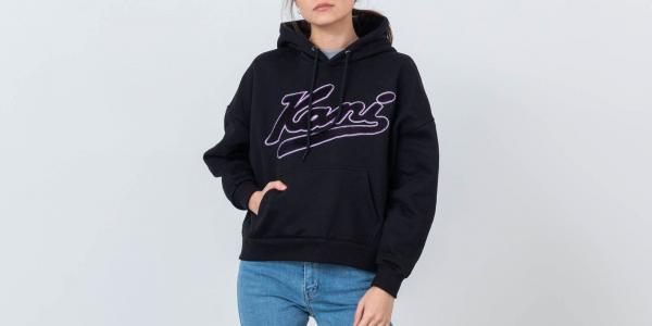 Karl Kani Signature Hoodie Black/ White/ Purple