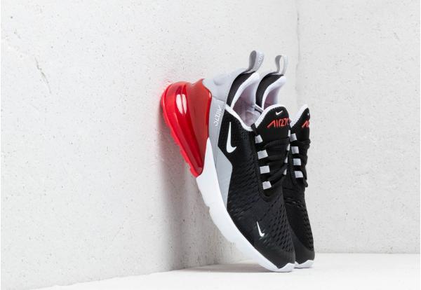 Nike Air Max 270 (GS) Black/ White-Ember Glow-Wolf Grey