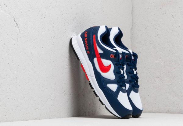 Nike Air Span II Blue Void/ Habanero Red-White-Black
