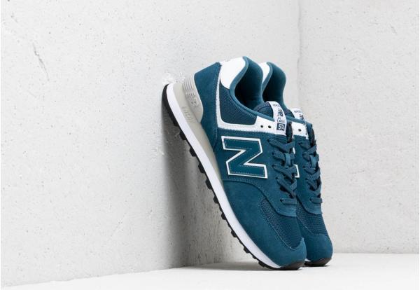 New Balance 574 Blue/ White/ Grey