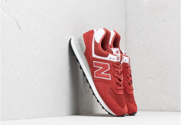 New Balance 574 Red/ White