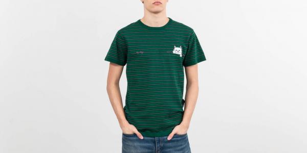 RIPNDIP Peeking Nermal Knit Tee Hunter/ Fuchsia
