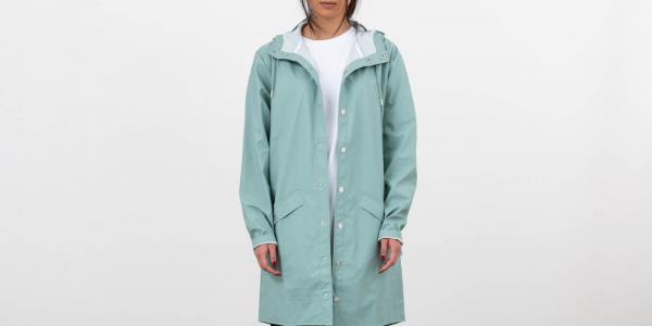 Rains Long Jacket Dusty Mint