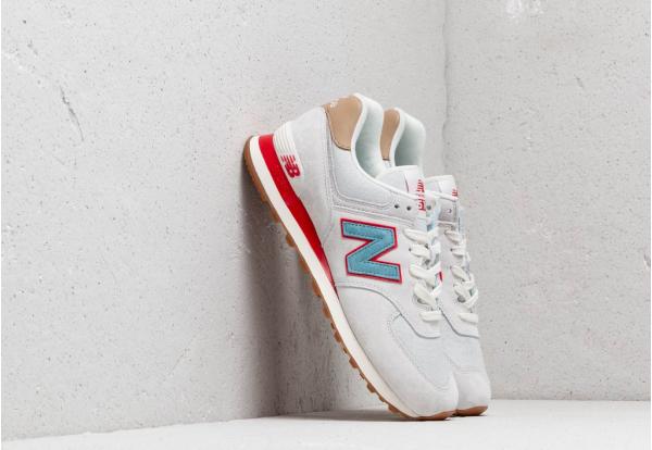 New Balance 574 Grey/ Blue/ Red
