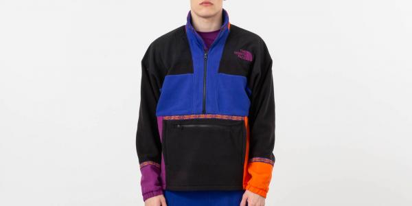 The North Face '92 Retro Fleece Anorak Aztec Blue/ Rage Combo