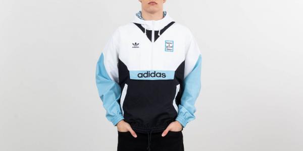 adidas x have a good time Pullover Windbraker White/ Black/ Blue