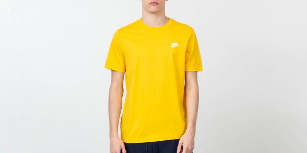 Nike Sportswear Club Tee Amarillo/ Black