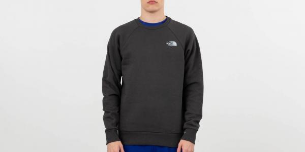 The North Face Raglan Redbox Crewneck Asphalt Grey
