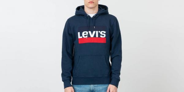 Levi's® Graphic Logo Sportswear Hoodie Blue