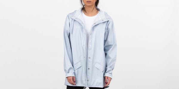 Rains Jacket Metallic Ice Grey