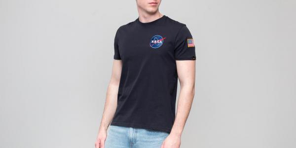 Alpha Industries Space Shuttle Tee Replica Blue