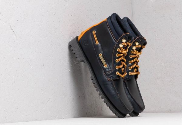 Timberland x Aimé Leon Dore 7 Eye Lug Sole Boot Dark Blue Full Grain
