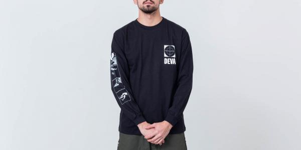 Devá States Target Longsleeves Tee Black
