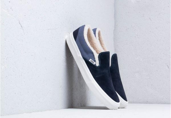 Vans Classic Slip-On (Suede/Sherpa) Sky Captai