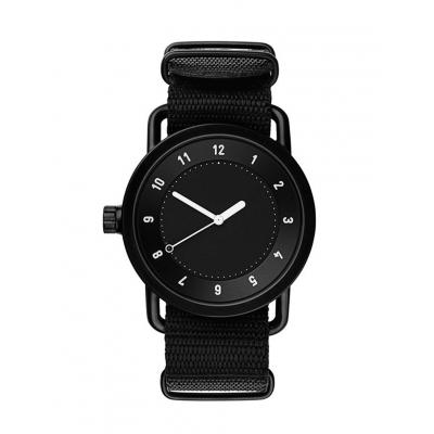 Hodinky TID Watches No.1. Black + Black Nylon Black + Black Nylon