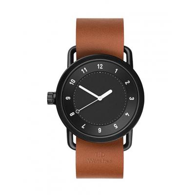 Hodinky TID Watches No.1. Black + Tan Leather Black + Tan Leather