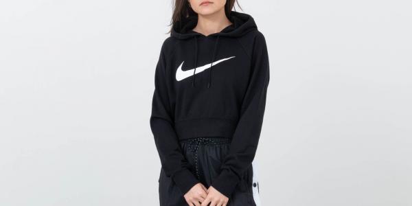 Nike Sportswear Crop Hoodie Black/ White