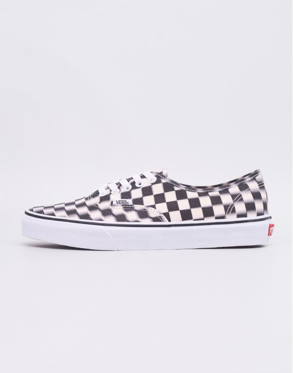 Vans Authentic (Blur Check) Black/ Classic White 45
