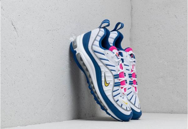 Nike Air Max 98 (GS) White/ Amarillo-Indigo Force