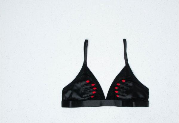 Lazy Oaf What A Handful Bralet Black
