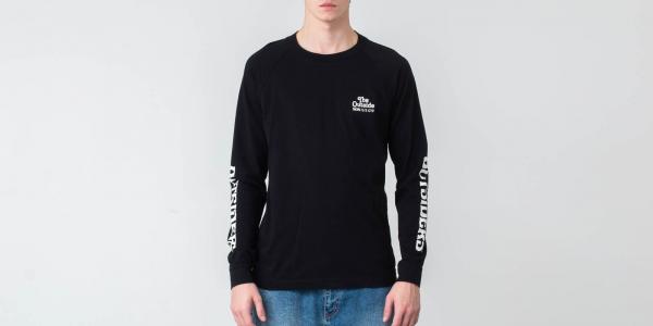 WOOD WOOD Han Long Sleeve Tee Black