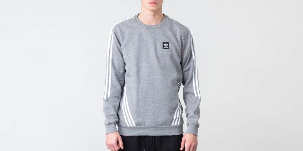 adidas Insley Crewneck Core Heather/ White