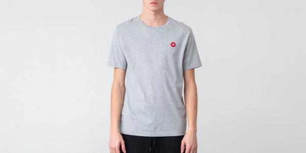 WOOD WOOD Ace Tee Grey Melange