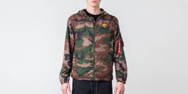 Alpha Industries Windbreaker Woodland Camo 65