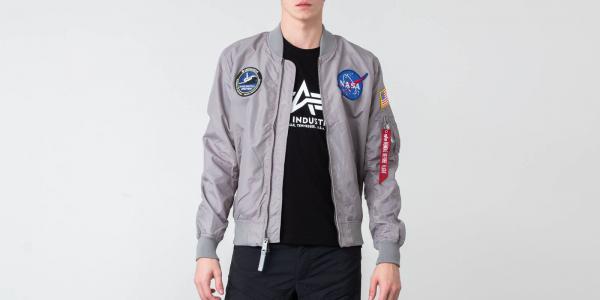Alpha Industries MA-1 TT NASA Reversible II Silver