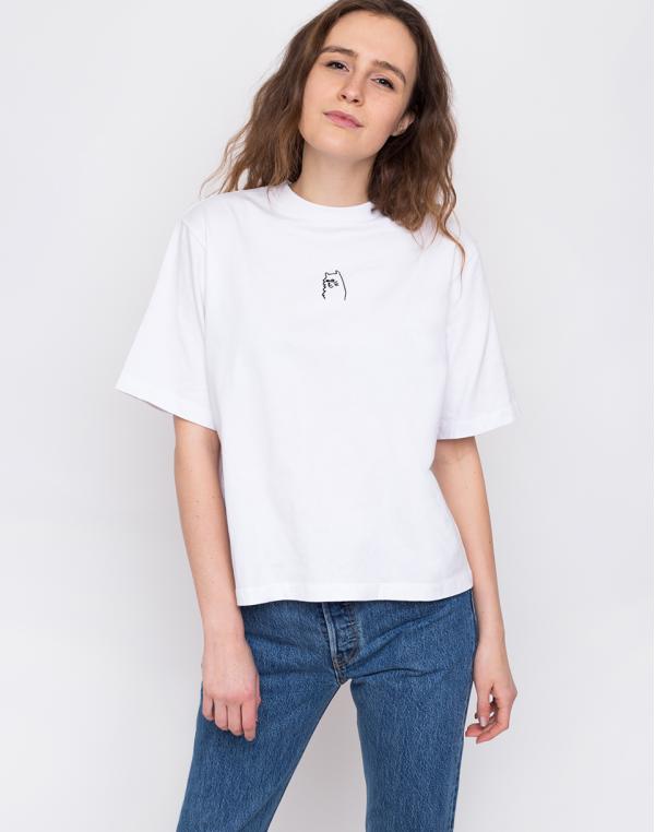 Lazy Oaf I Prefer Cats T-shirt White L