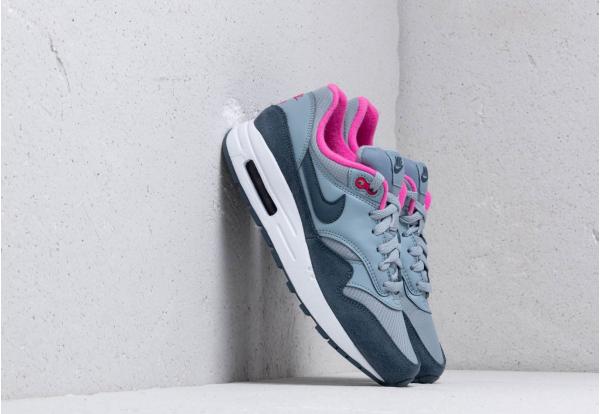 Nike Air Max 1 (GS) Obsidian Mist/ Monsoon Blue-Laser Fuchsia