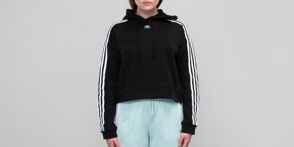adidas Cropped Hoodie Black