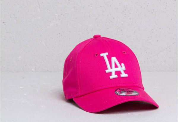 New Era Kids 9Forty MLB Essential Los Angeles Dodgers Cap Pink/ White