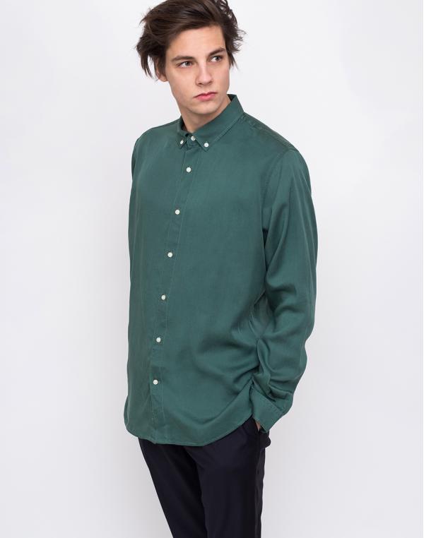 Knowledge Cotton Tencel Shirt/Vegan 1264 Bistro Green L