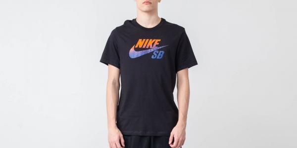 Nike SB Dri-FIT Tee Black/ Rush Blue/ Brilliant Orange
