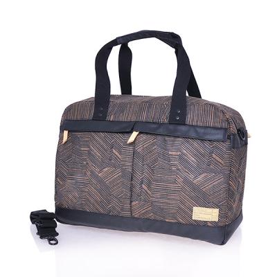 Taška HEX OVERNIGHT DUFFEL BLACK/BROWN