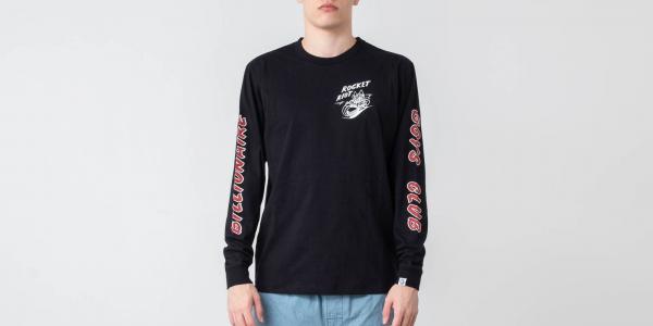 Billionaire Boys Club Rocket Riot Long Sleeve T-Shirt Black