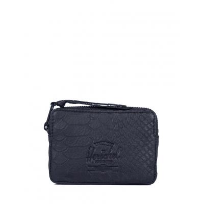Peněženka Herschel Supply Oxford Pouch Black Snake Leather