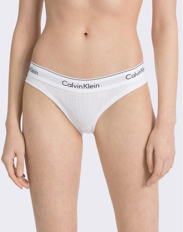 Calvin Klein Bikini Rib Knit White L