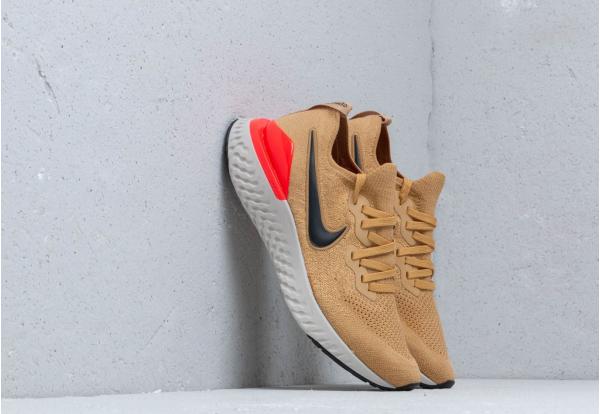 Nike Epic React Flyknit 2 Club Gold/ Black-Red Orbit