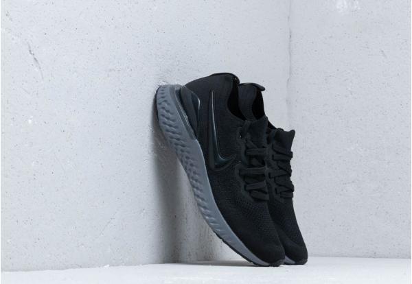 Nike Epic React Flyknit 2 Black/ Black-White-Gunsmoke