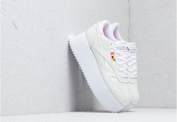 Reebok x Gigi Hadid Classic Leather Triple Platform White/ Neon Red/ Black
