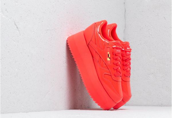 Reebok x Gigi Hadid Classic Leather Triple Platform Neon Red/ White