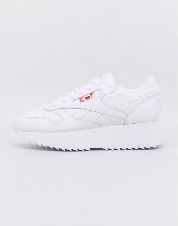 Reebok Gigi Hadid Classic Leather Double White/ Neon Red/ Black 39